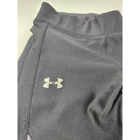 Under armour size XS black womens compression pants ankle full leg color block - Picture 3 of 7
